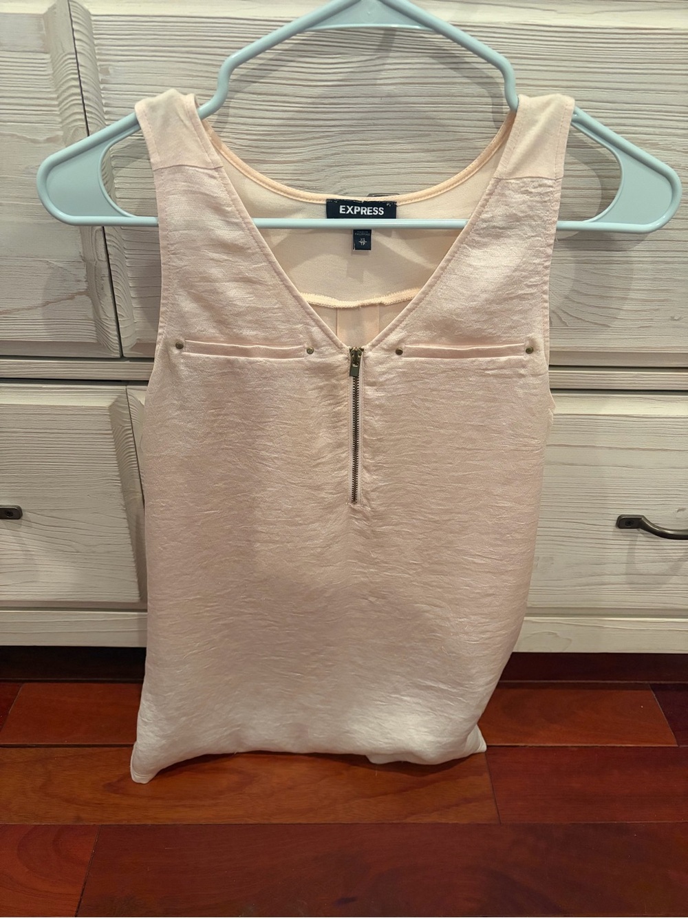 Express V-Neck Zip Front Tank